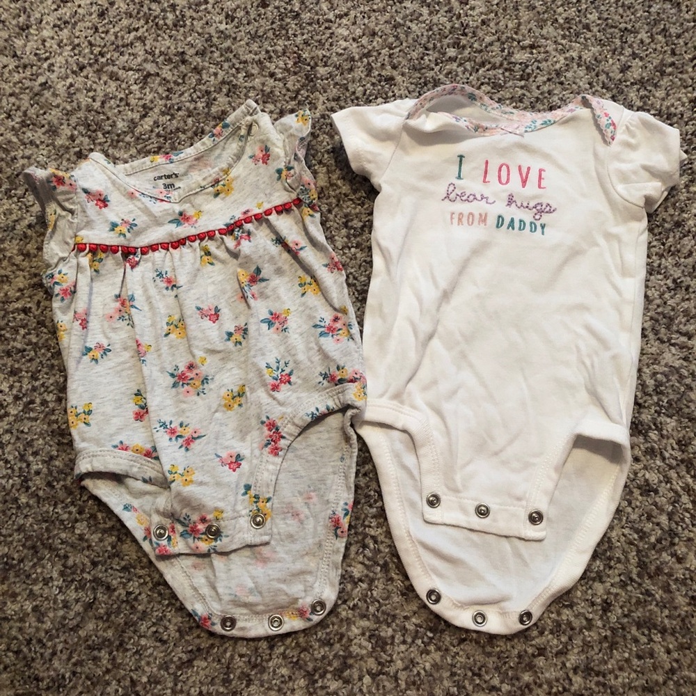 Carter’s Floral and Graphic Baby Onesies Bundle